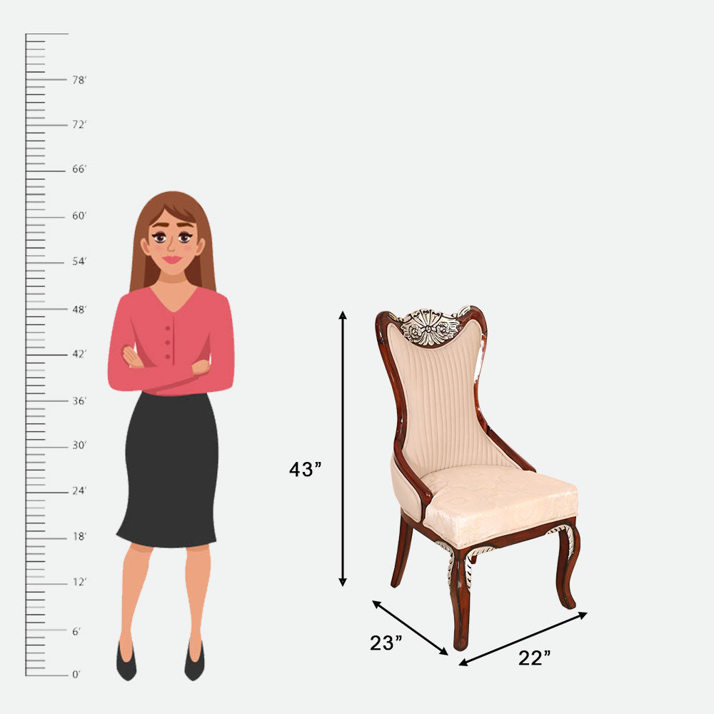 MAARK MARBLE TOP 6 SEATER DINING SET 6061 TD