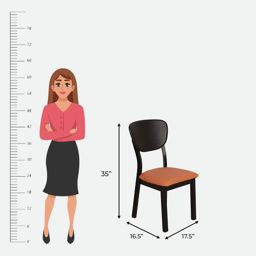 MAARK MARBLE TOP 4 SEATER DINING SET 901-A12 HT