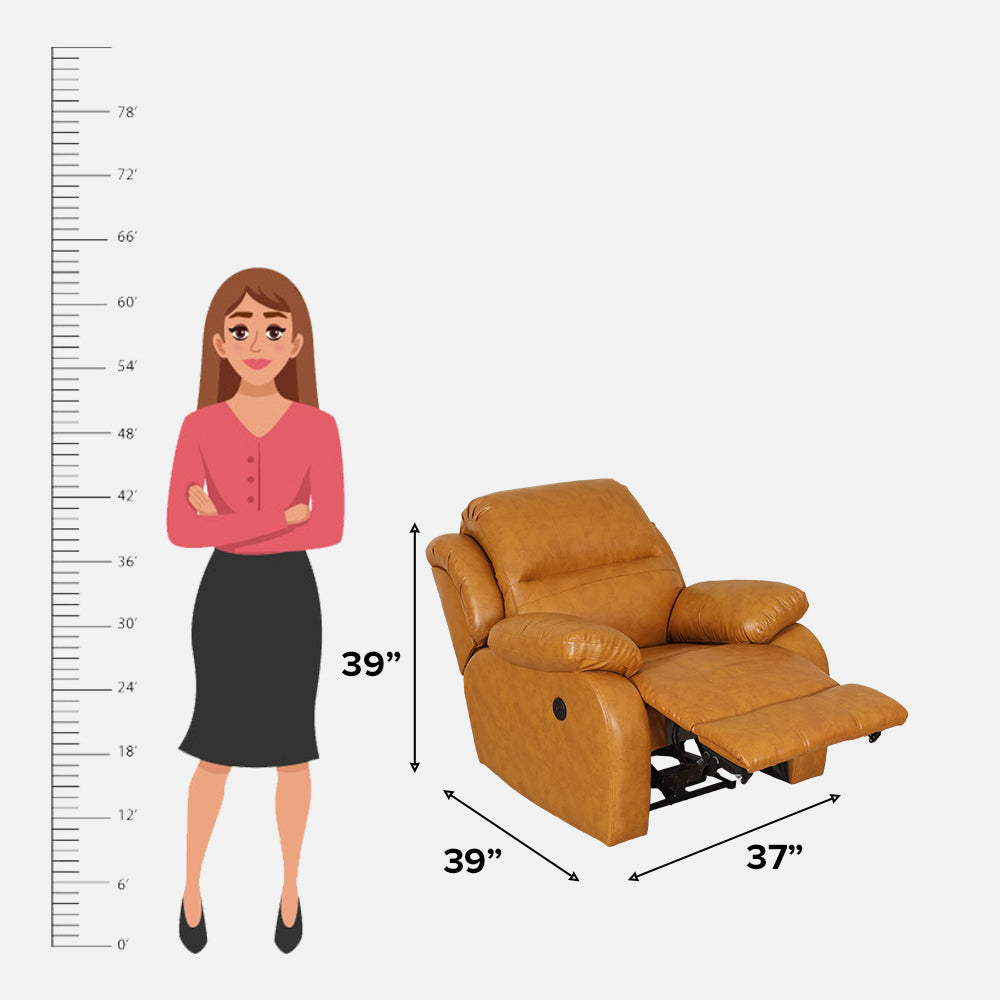 MAARK MOTORIZED RECLINER FABRIC SOFA SET (3R+2R+CONSOLE+1MOT) F411