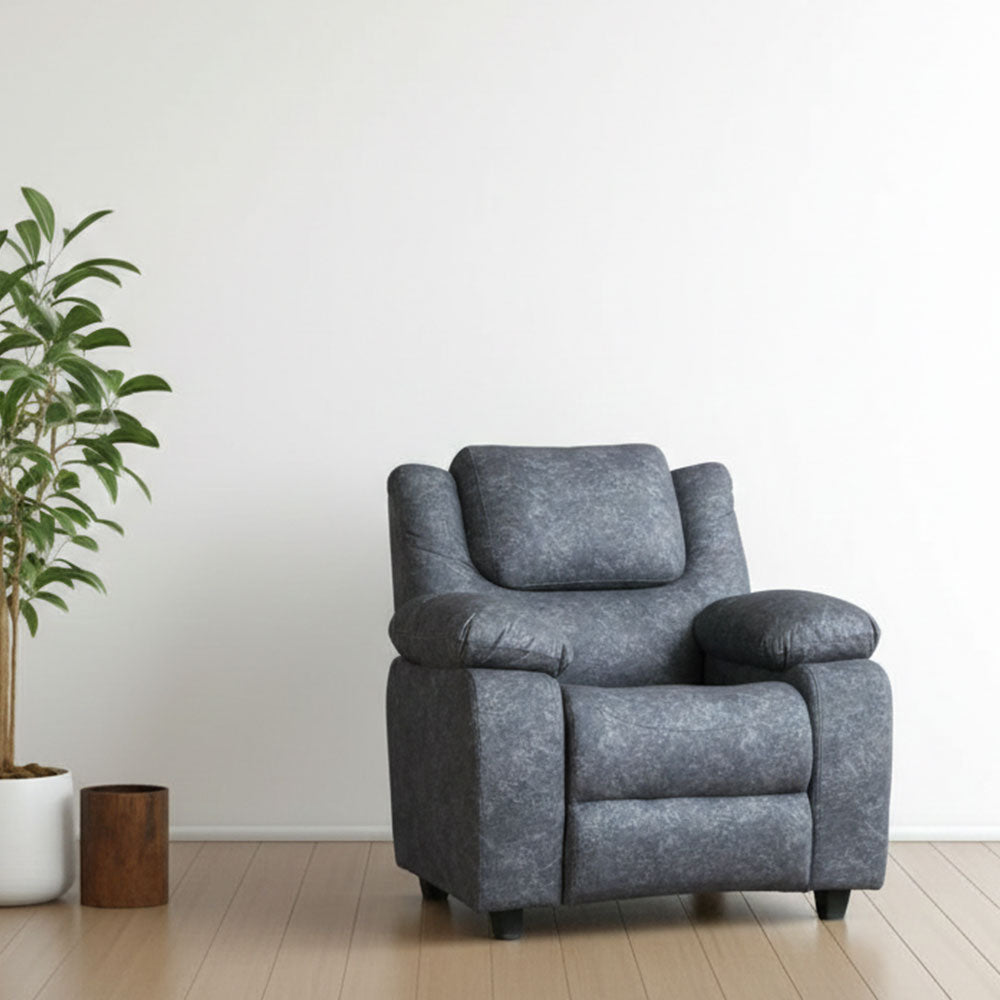 MAARK FABRIC SINGLE SEATER SOFA APPLE GRAY COLOUR