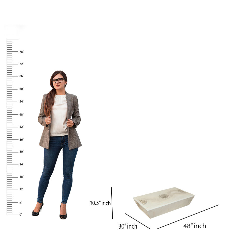 MAARK MARBLE TOP COFFEE TABLE 014 TD