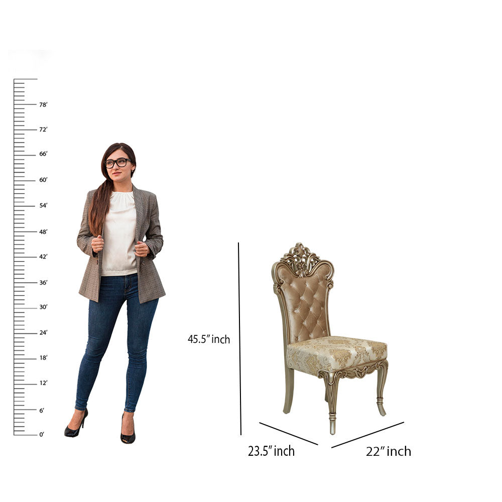 MAARK MARBLE TOP 6 SEATER DINING SET 6001 BF