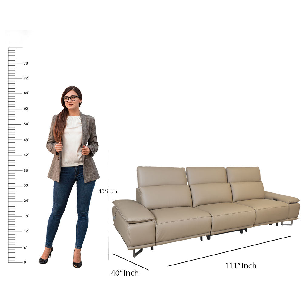 MAARK MOTORIZED RECLINER LEATHER SOFA SET (3R+2R) 2310 CAPPUCINO COLOUR HT