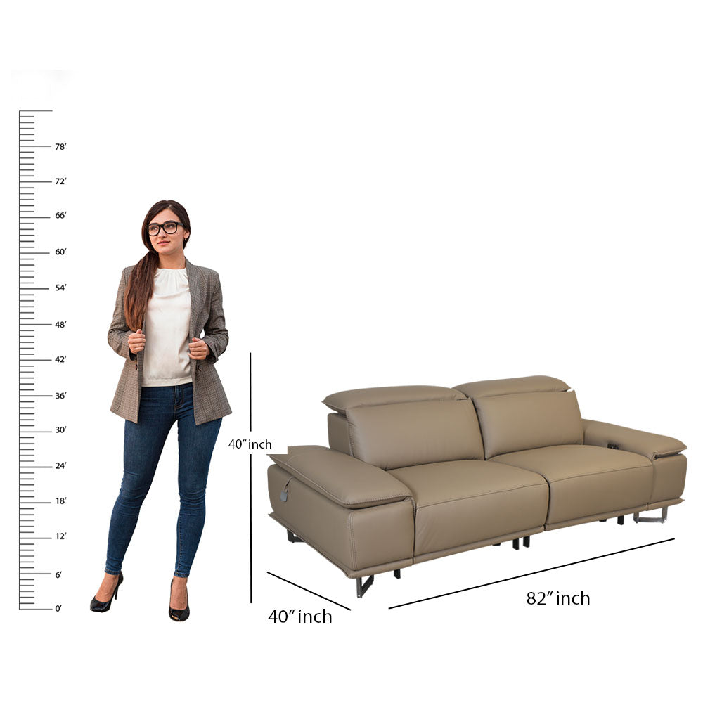 MAARK MOTORIZED RECLINER LEATHER SOFA SET (3R+2R) 2310 CAPPUCINO COLOUR HT