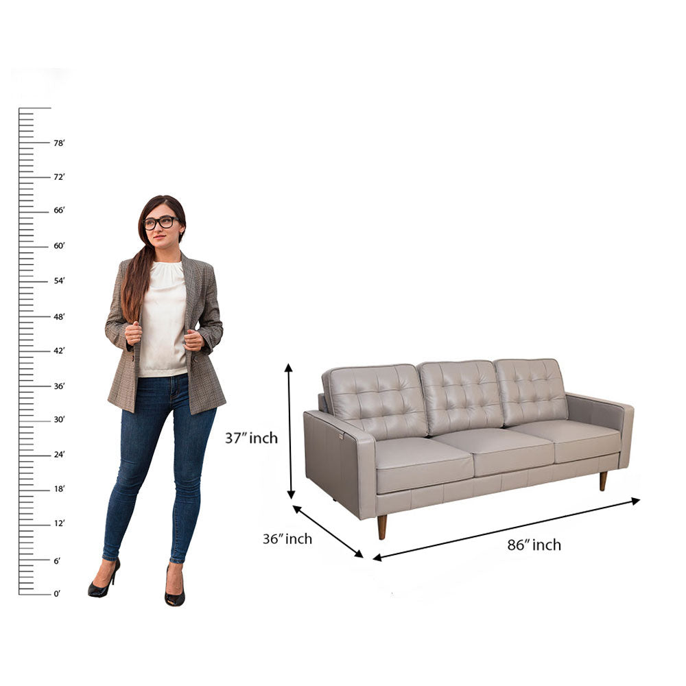 MAARK LEATHER SOFA SET (3+2) 9045 COL COFFEE ML