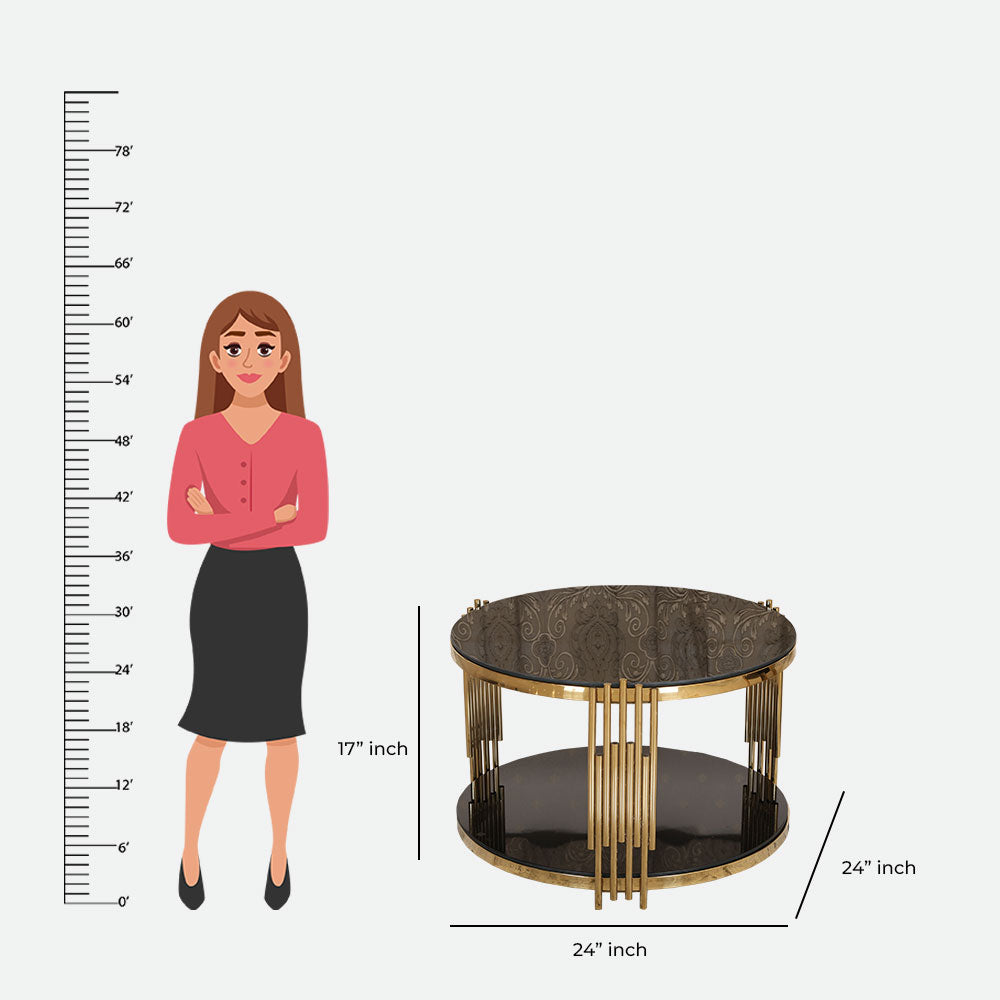 MAARK MARBLE TOP COFFEE TABLE SET CJ-11 HT