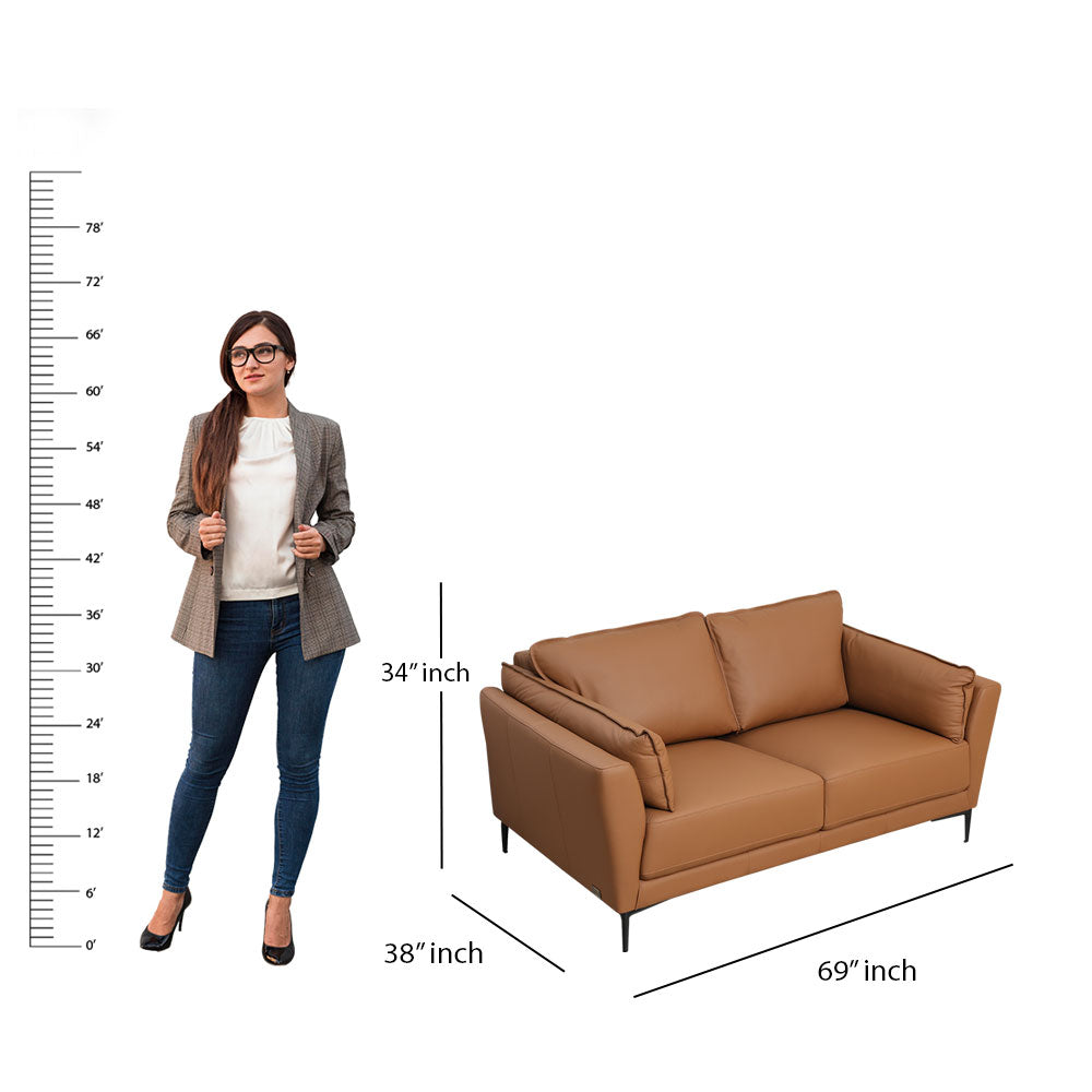 MAARK LEATHER SOFA SET (3+2) 6015 COL TAUPE ML