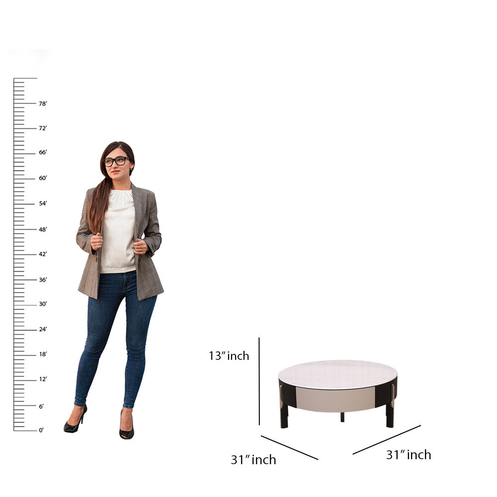 MAARK MARBLE TOP COFFEE TABLE CJ3515 HT