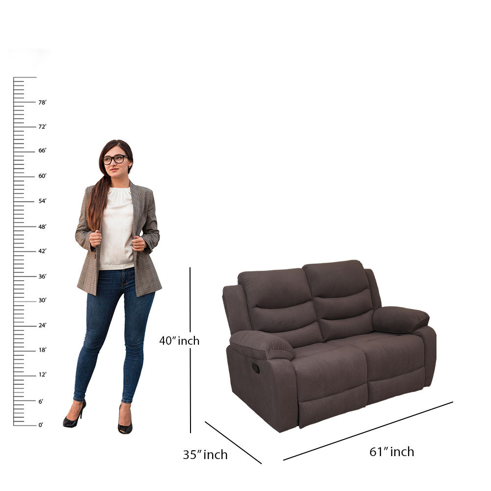 MAARK MANUAL RECLINER FABRIC SOFA SET (3+2R) MAGILCHI