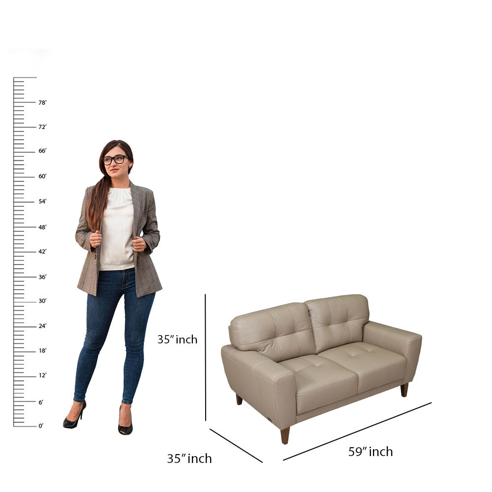 MAARK LEATHER SOFA SET (3+2) 6031 COL TAUPE ML