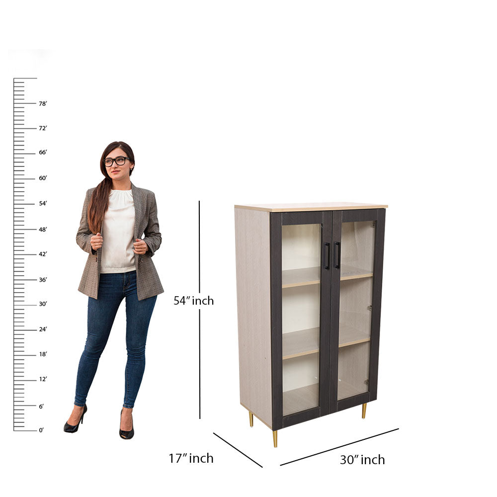 MAARK 2 DOOR BOOK SHELF 4*2.5 SATURN
