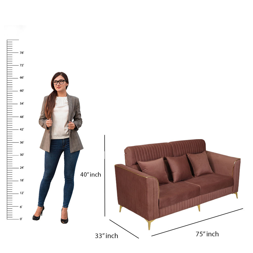 MAARK FABRIC SOFA SET (3+2) KAJU