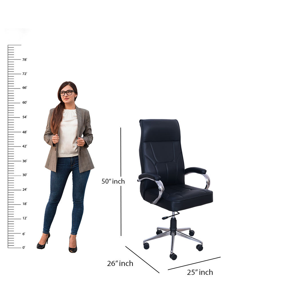MAARK HIGH BACK OFFICE CHAIR MAXUS BLACK IAFA