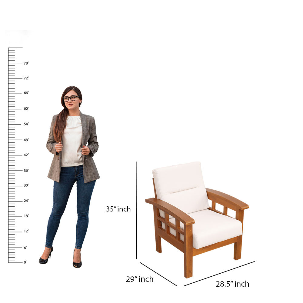 MAARK WOODEN SOFA SINGLE KIA