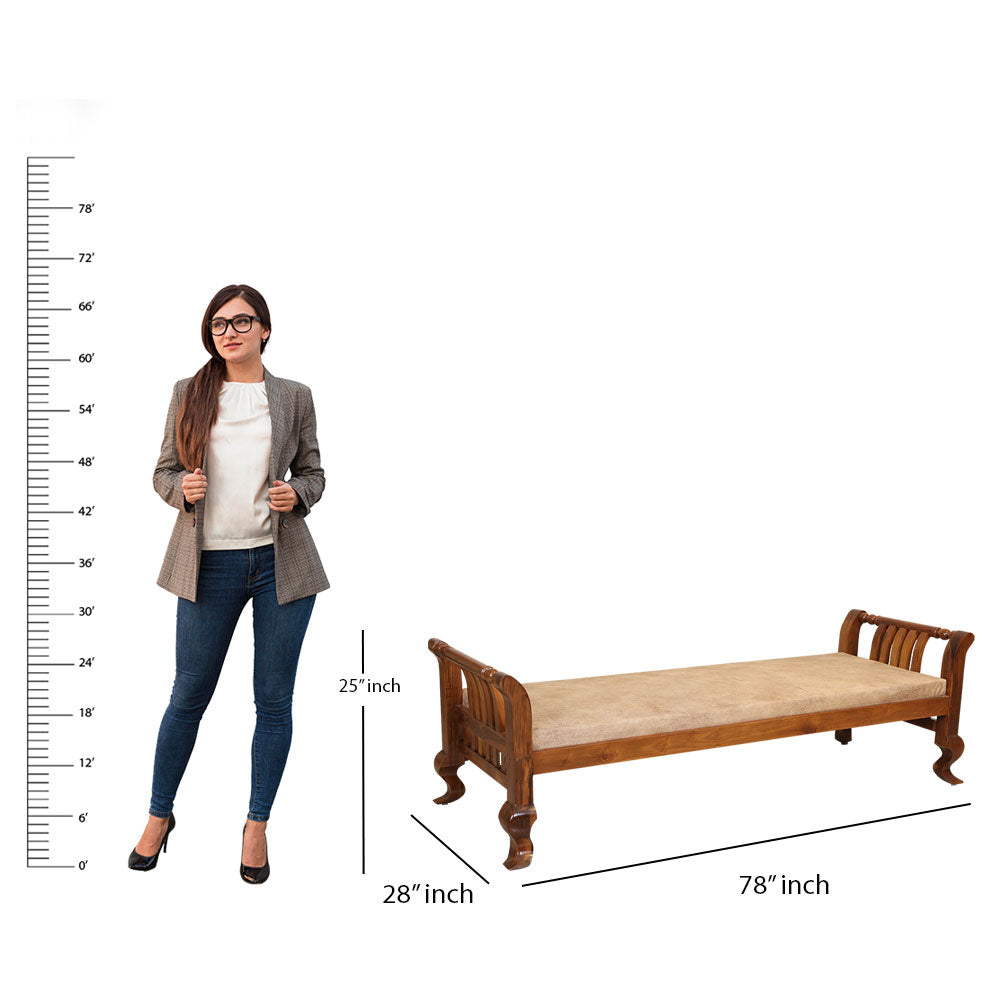 MAARK WOODEN DAY BED KERAWANG GI