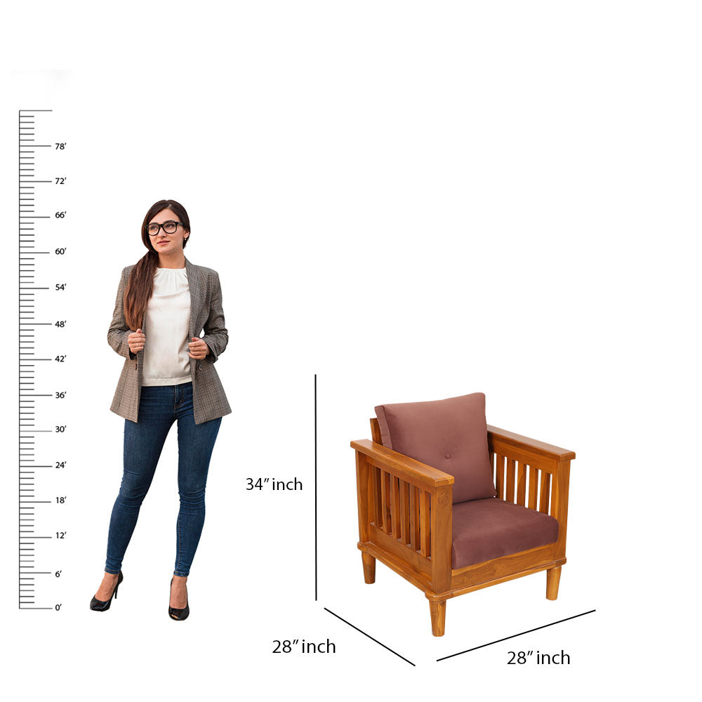 MAARK WOODEN SOFA SET (3+1+1) KIA