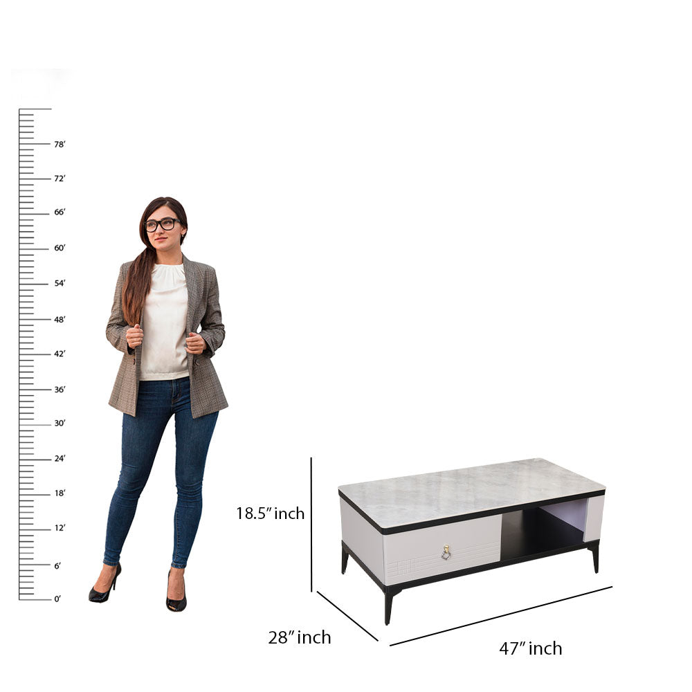 MAARK MARBLE TOP COFFEE TABLE K03-1200