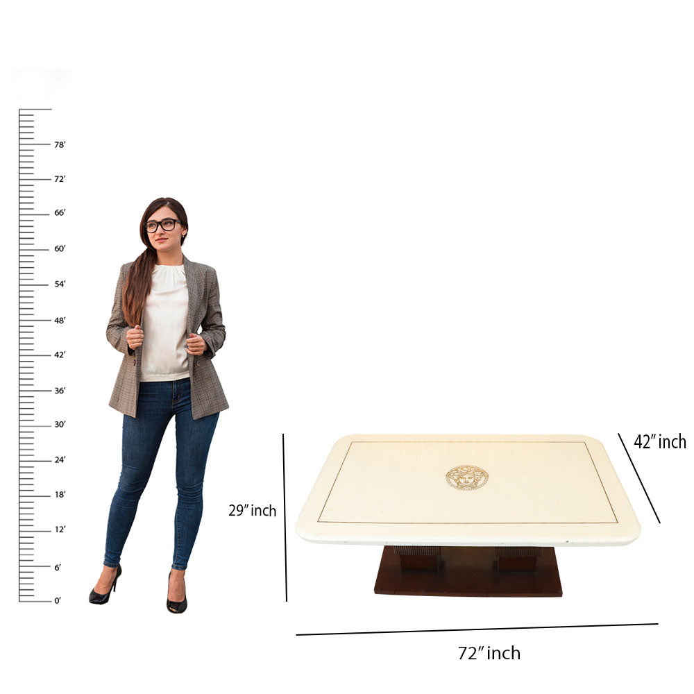 MAARK MARBLE TOP 6 SEATER DINING SET 6033 TD