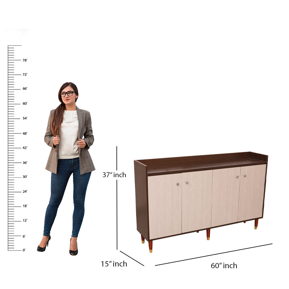 MAARK CARAMEL SHOE RACK 5*3