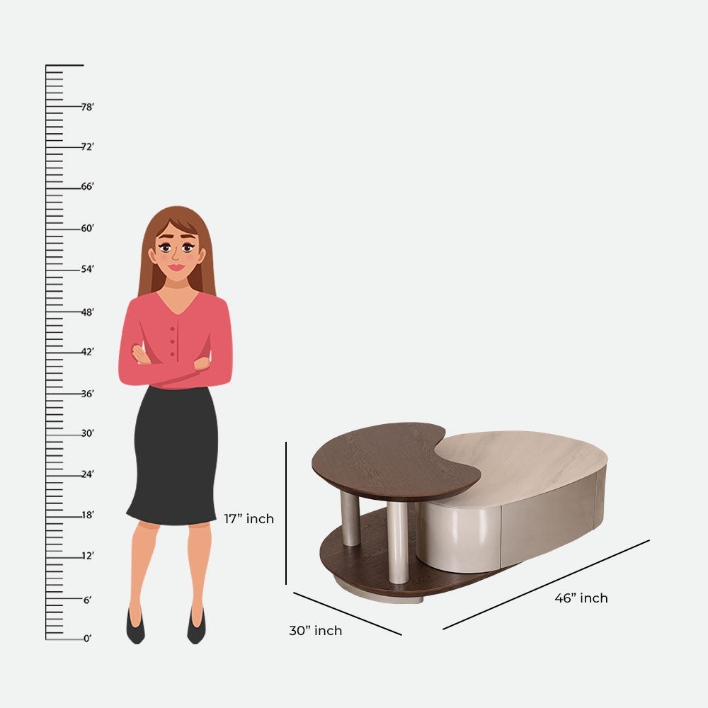 MAARK MARBLE TOP COFFEE TABLE 573 HT