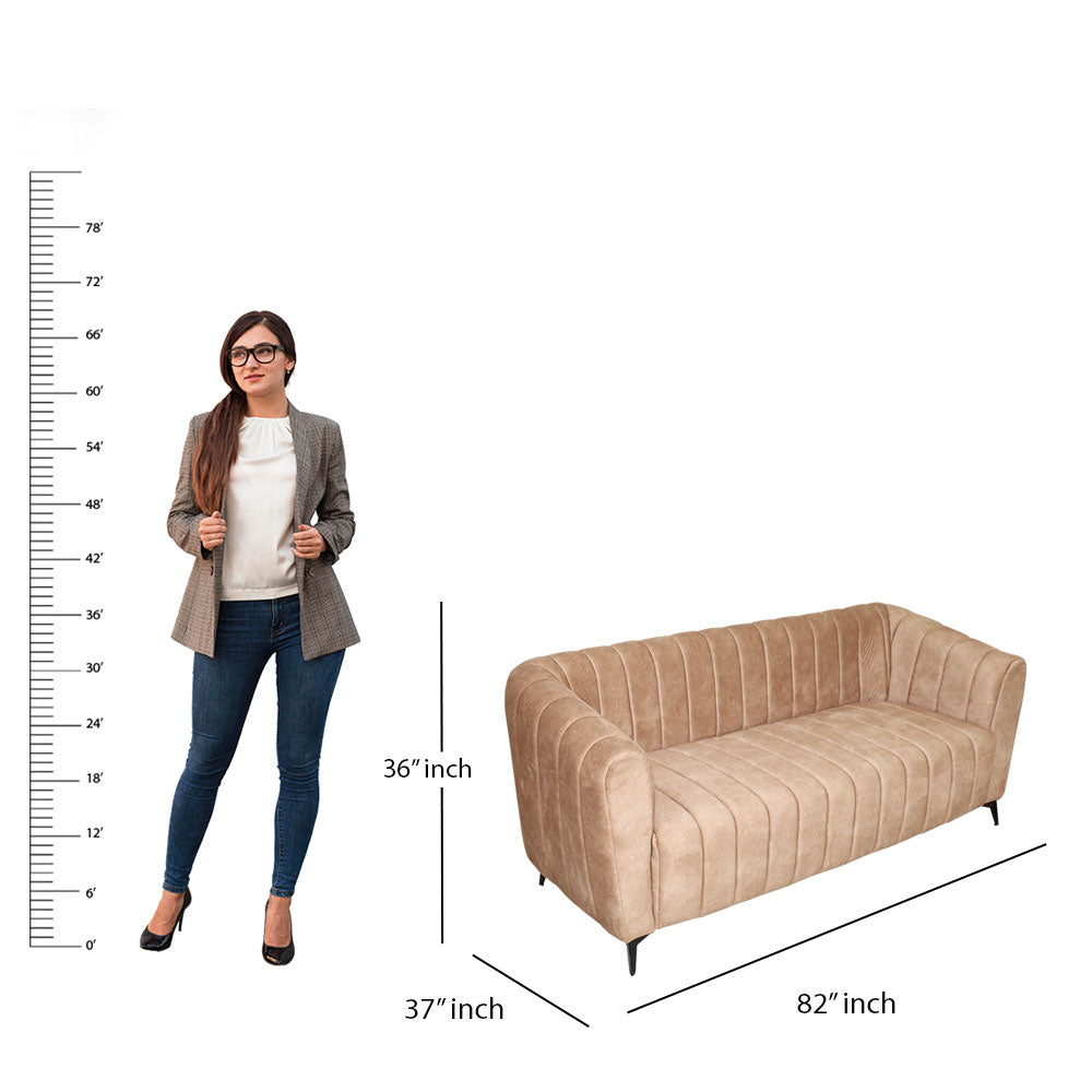 MAARK FABRIC THREE SEATER SOFA FLOREDA