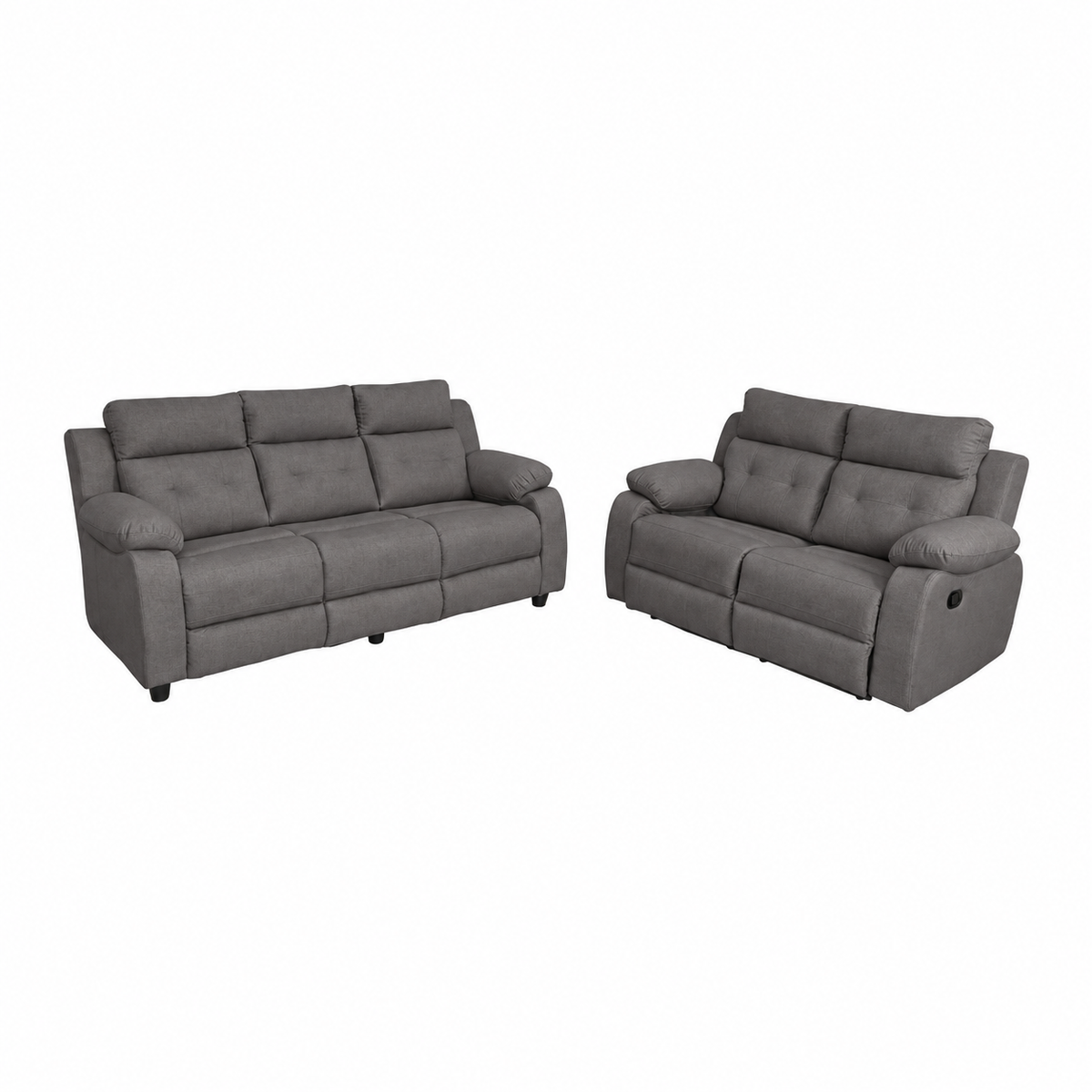 MAARK MANUAL RECLINER FABRIC SOFA SET (3+2R) GALAXY