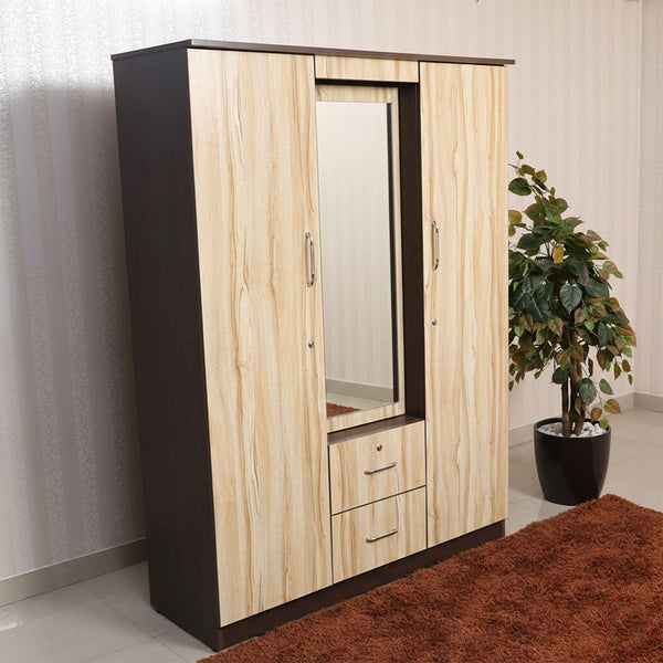 MAARK 3 DOOR WARDROBE TF WITH DRESSER
