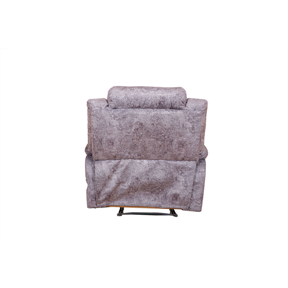 MAARK MANUAL RECLINER FABRIC SOFA SINGLE SEATER MAGILCHI GRAY COLOUR