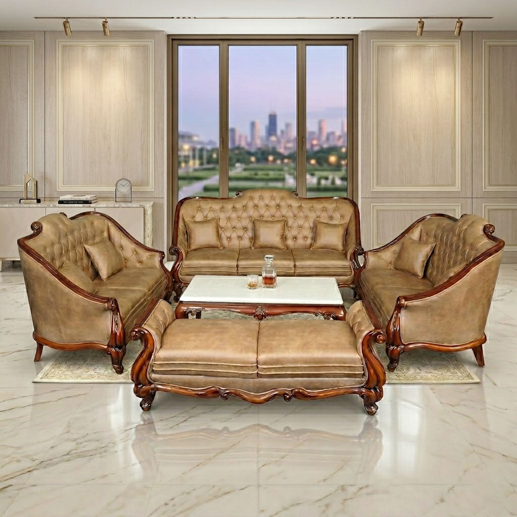 Maark Palace Sofa Set (3+2+2+Setty) Duster Sm Online India - The Maark Trendz Coimbatore