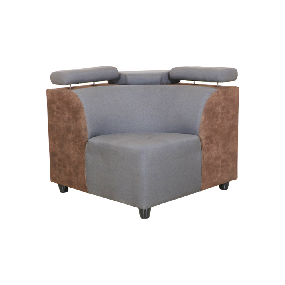 MAARK FABRIC CORNER SOFA 5 SEATER SWIZ GRAY COLOUR