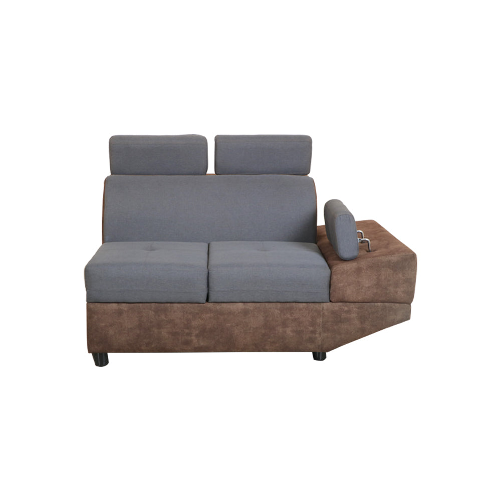 MAARK FABRIC CORNER SOFA 5 SEATER SWIZ GRAY COLOUR
