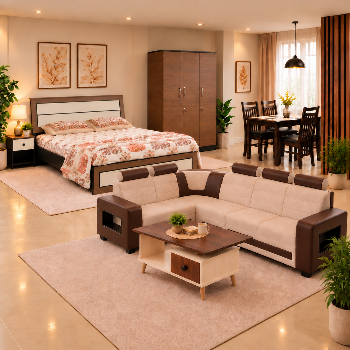 MAARK BEDROOM SET METRO (BED+WD+BST)