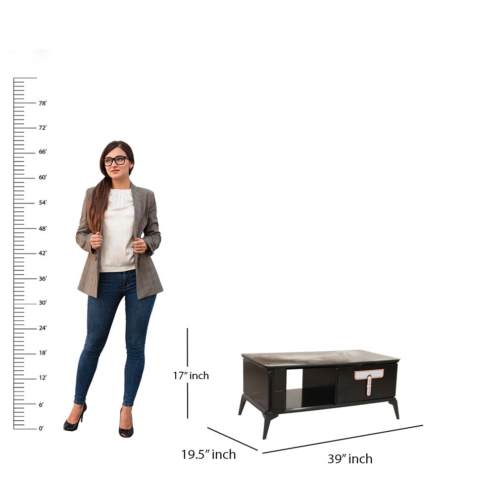 MAARK GLASS TOP COFFEE TABLE C32 HT
