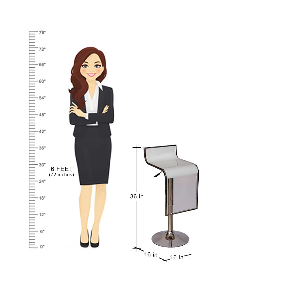 MAARK BAR STOOL 154 WHITE COLOUR HT