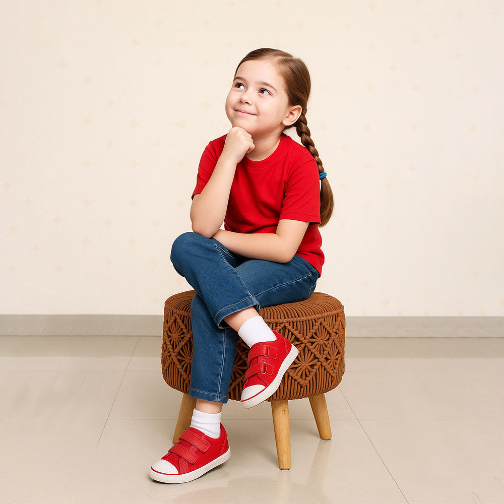 MAARK STOOL MACRAME TREANDY BROWN AO