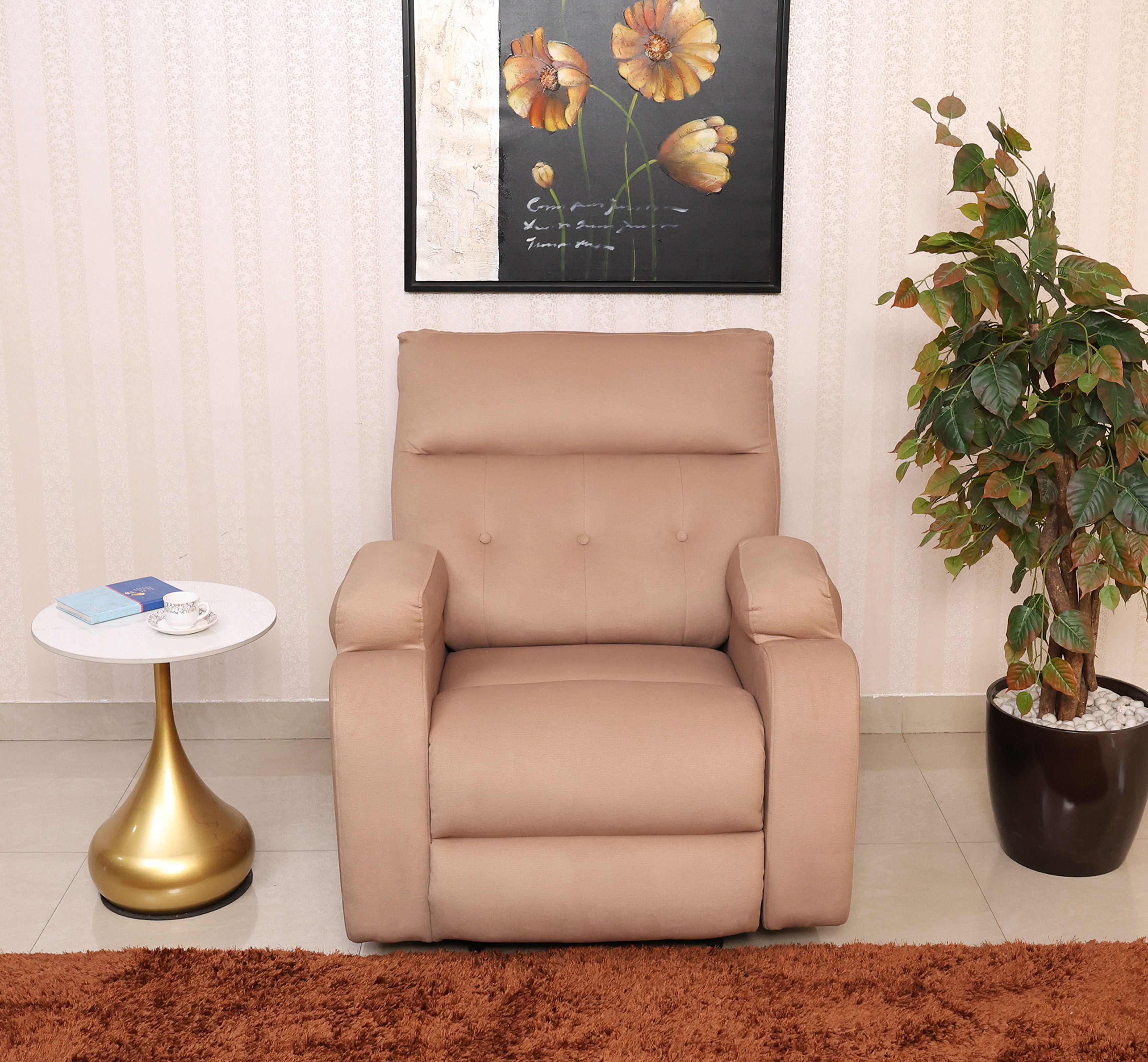 MAARK MANUAL FABRIC SINGLE SOFA