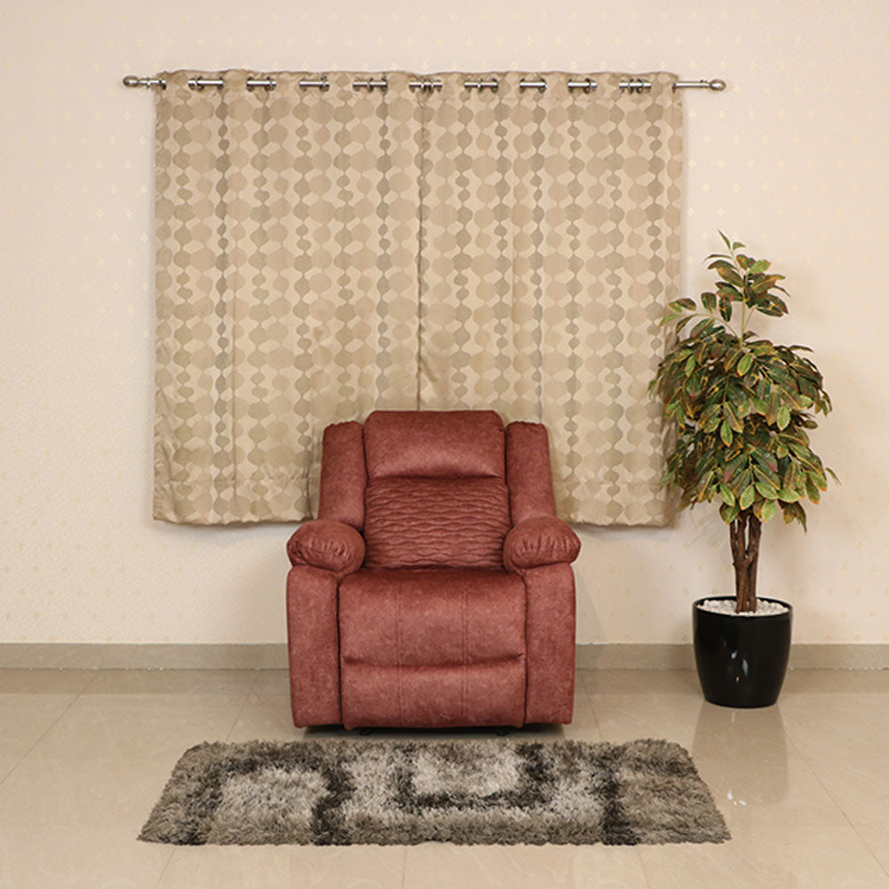 MAARK MANUAL RECLINER FABRIC SOFA SINGLE SEATER WAVE