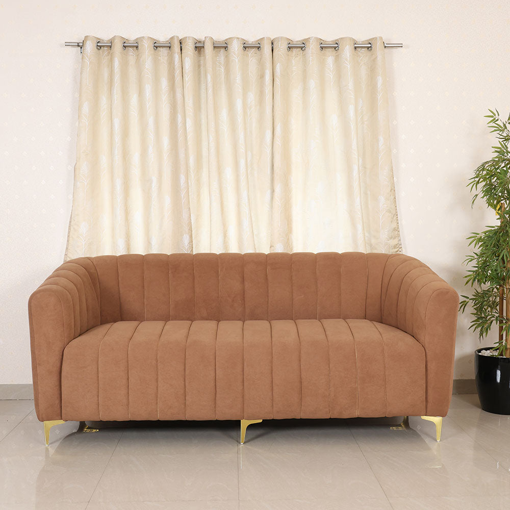 MAARK FABRIC THREE SEATER SOFA FLOREDA