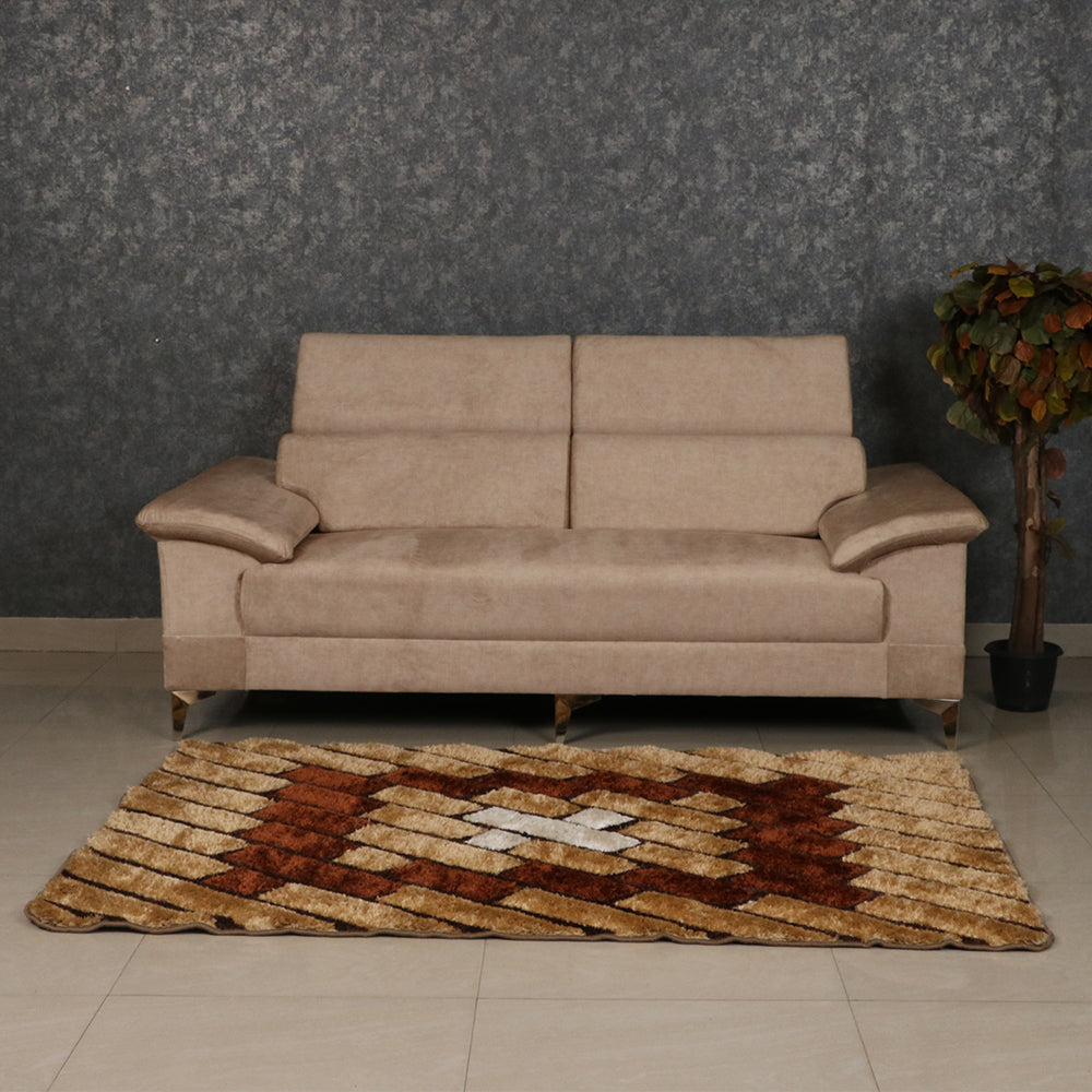 MAARK FABRIC TWO SEATER SOFA ROYCE HALF WHITE COLOUR