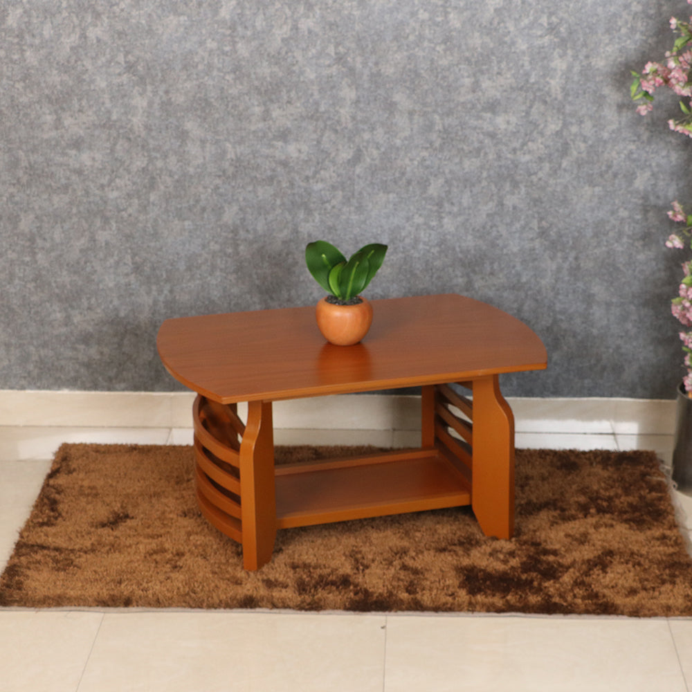 MAARK WOODEN FINISH ROYAL COFFEE TABLE TEAK COLOUR
