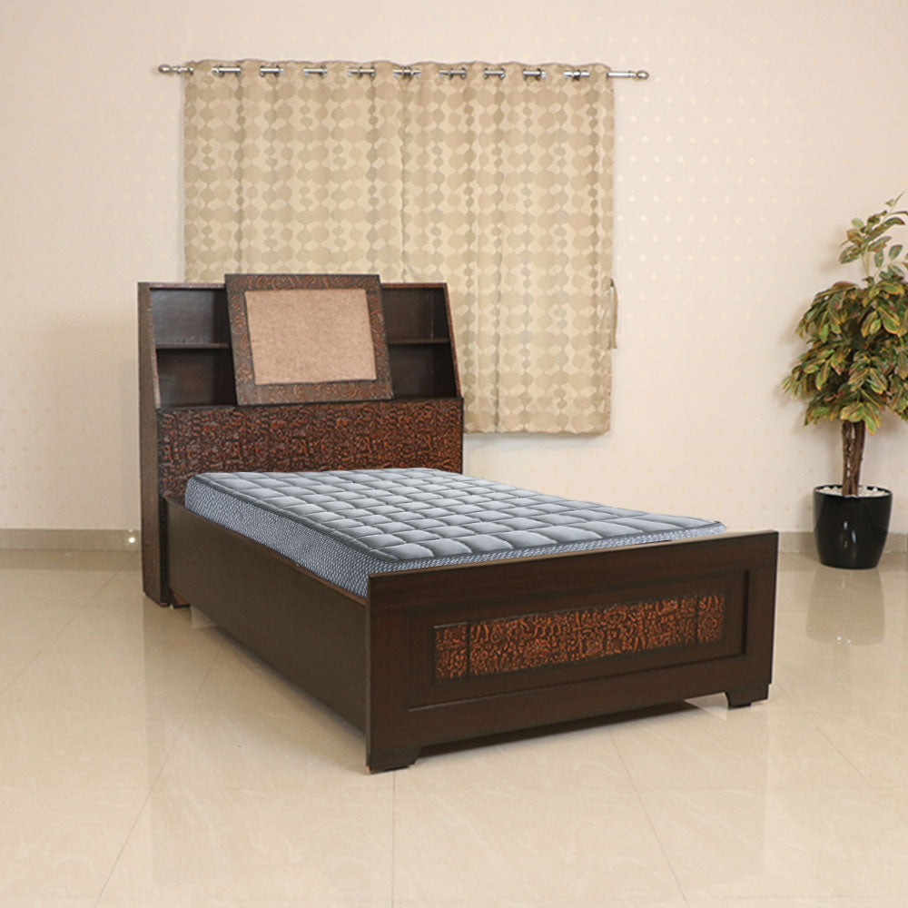 MAARK DOUBLE BED WITH CUSHION STORAGE  (4*6.25) MAESTRO CUSTOMIZED