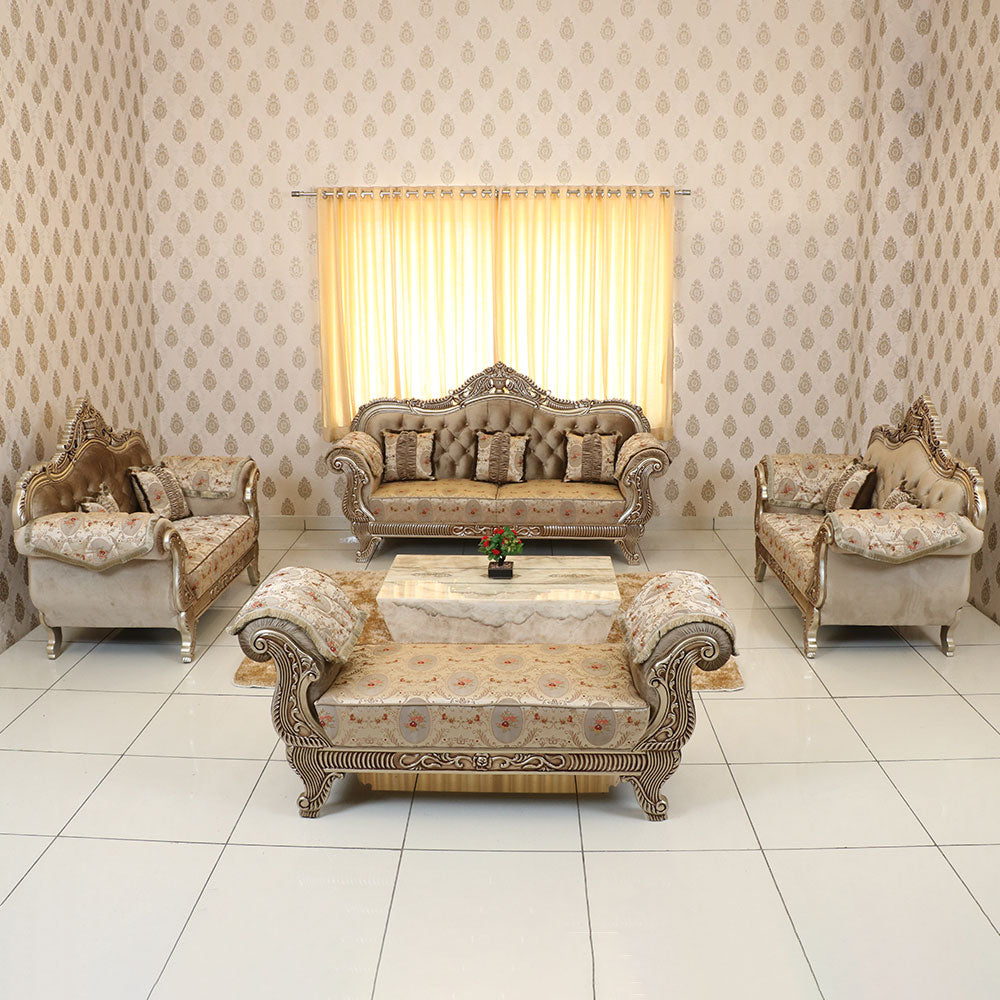 MAARK PALACE SOFA SET (3+2+2+SETTY) GAMLEVALA BF