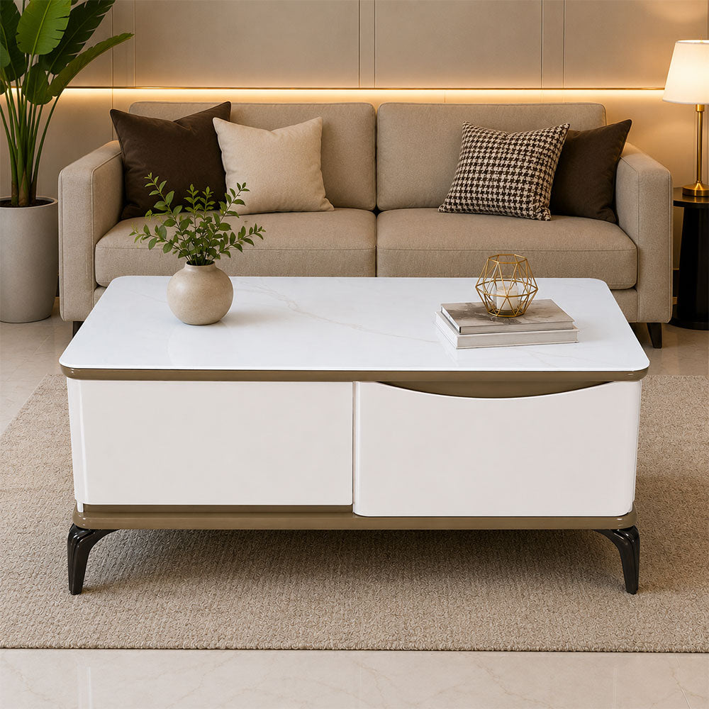 MAARK GLASS TOP COFFEE TABLE 161 HT