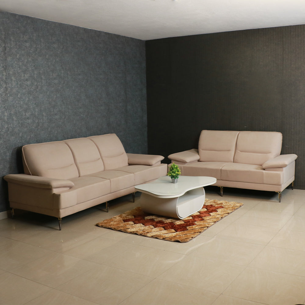 MAARK FABRIC SOFA SET (3+2) ATMOS HALF WHITE COLOUR