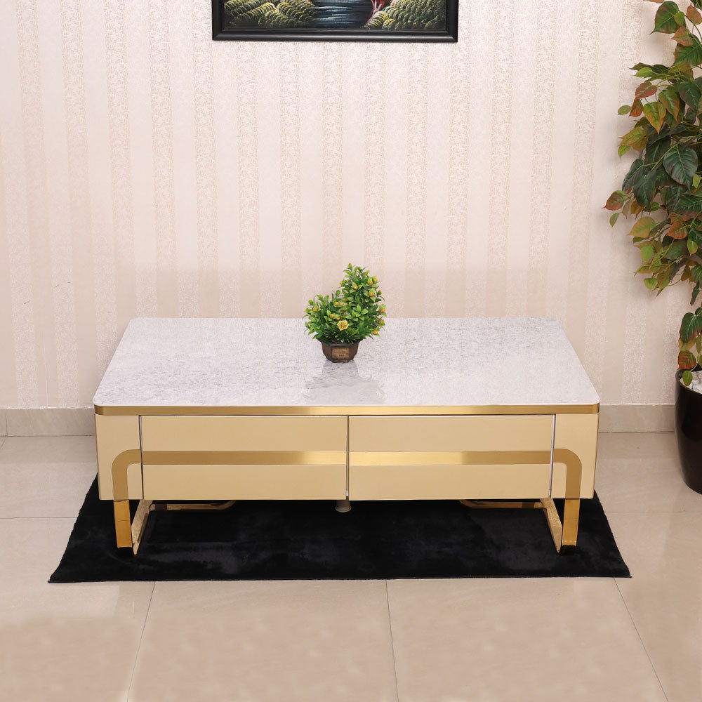 MAARK MARBLE TOP COFFEE TABLE 648 HT