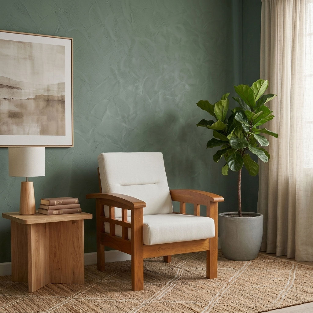 MAARK WOODEN SOFA SINGLE KIA