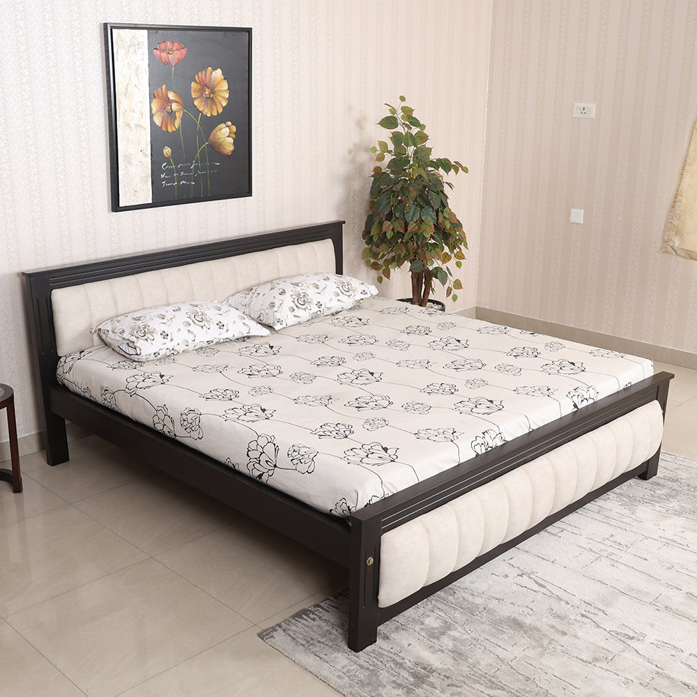 MAARK KING SIZE BED (6*6.25) GD SQUARE WITH CUSHION