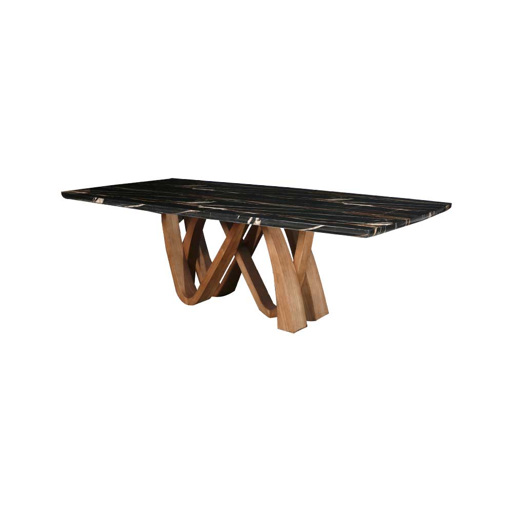 MAARK MARBLE TOP 8 SEATER DINING SET 1106-6165 HT