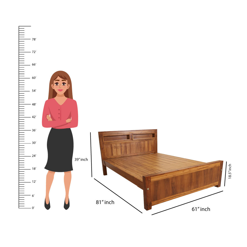 MAARK QUEEN SIZE BED (5*6.25) CC-40 WCF