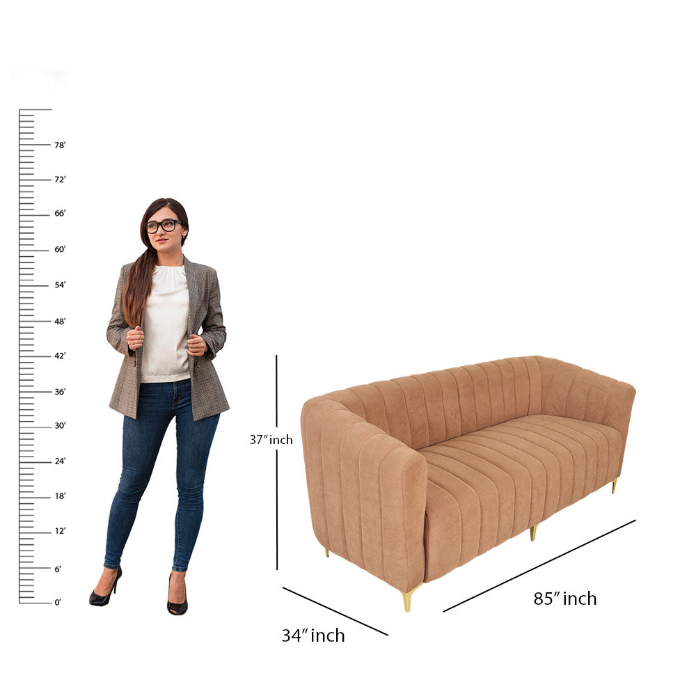 MAARK FABRIC THREE SEATER SOFA FLOREDA